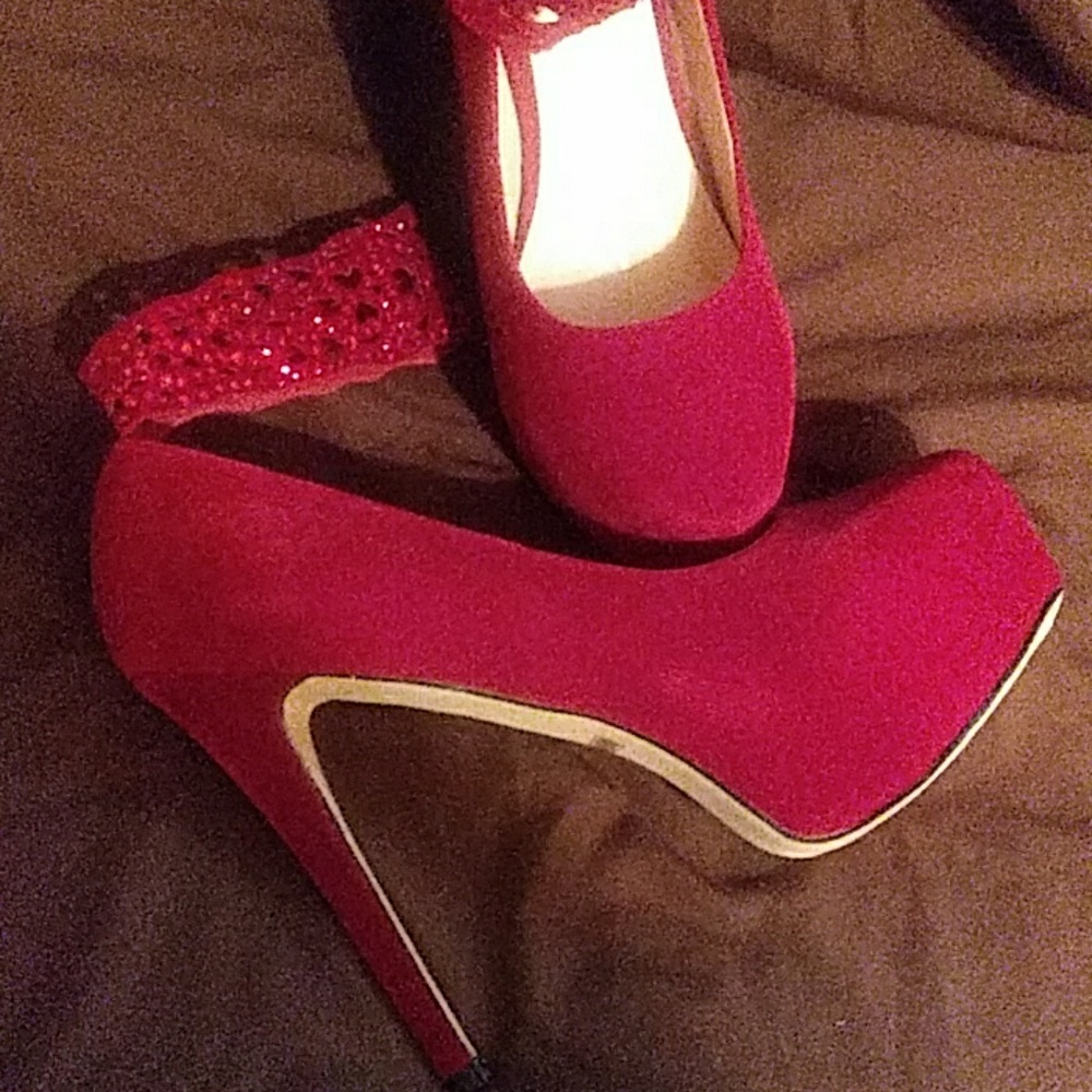NEW Wine Suede Heels!!!!